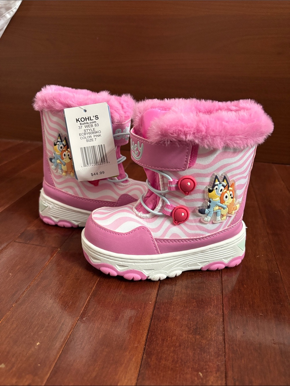 Kohl's Pink Toddlers' Faux-Fur Character Snow Boots